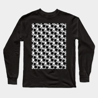 Black and white seamless pattern Long Sleeve T-Shirt